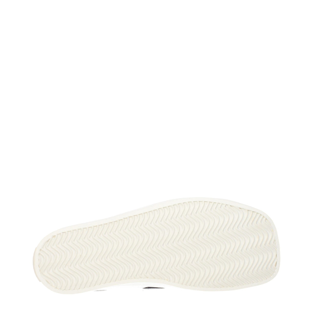 Moschino White Fabric Low Top Women's Sneakers