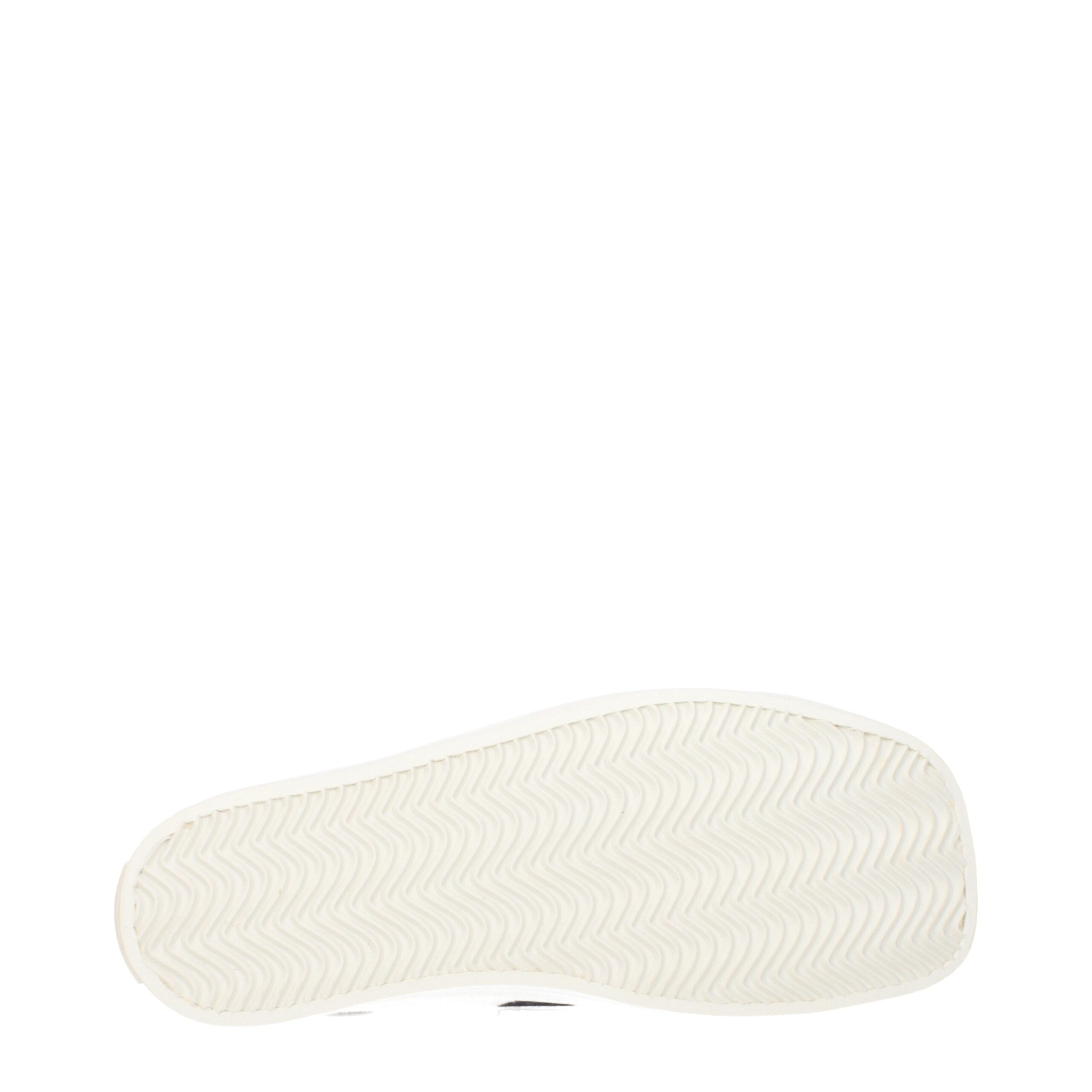 Moschino White Fabric Low Top Women's Sneakers
