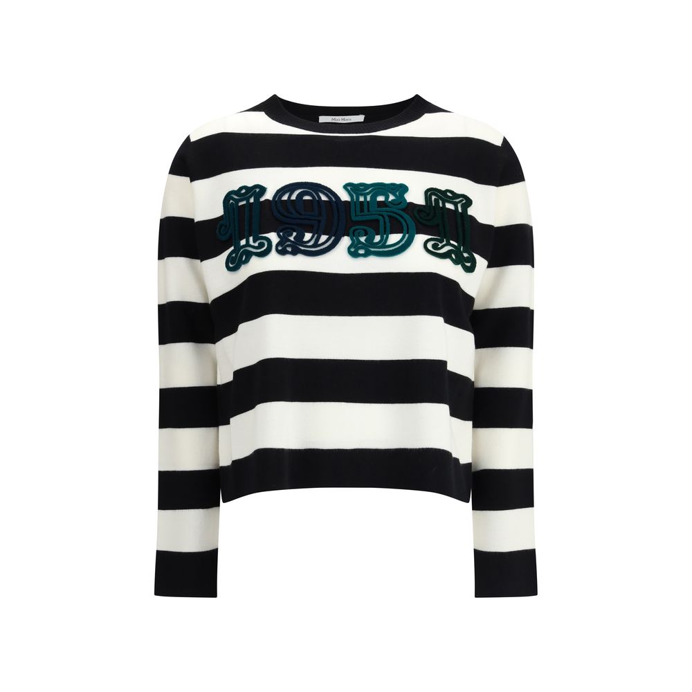 Max Mara Black Fleece Wool Women's Sweatshirt