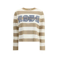 Max Mara Beige Fleece Wool Women's Sweatshirt