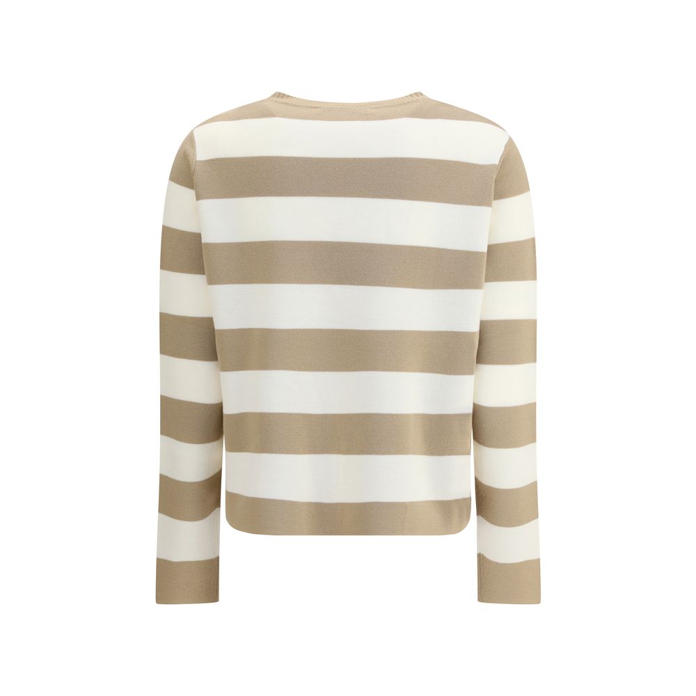 Max Mara Beige Fleece Wool Women's Sweatshirt