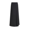 Max Mara Black Viscose Long Women's Skirt