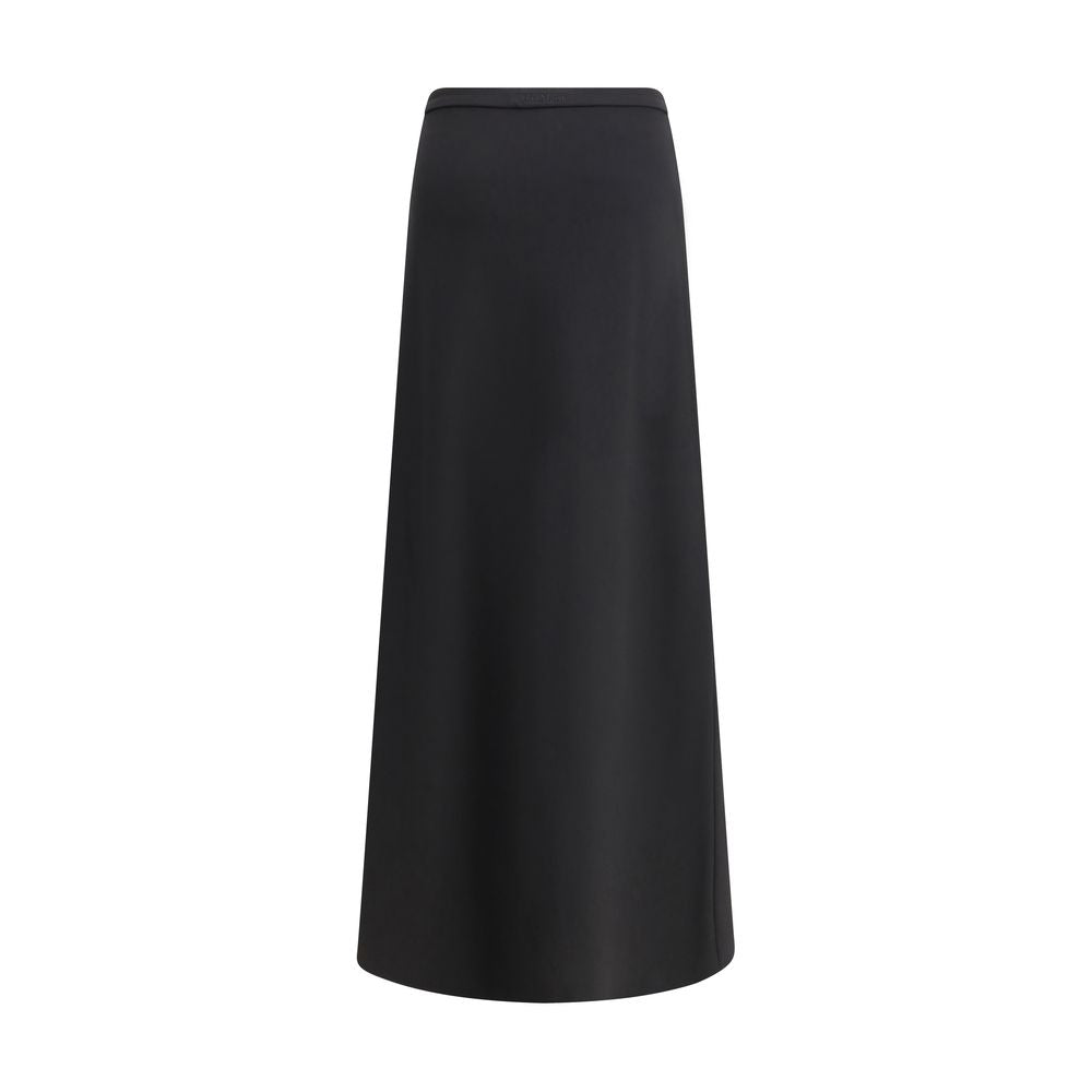 Max Mara Black Viscose Long Women's Skirt