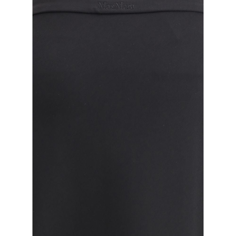 Max Mara Black Viscose Long Women's Skirt
