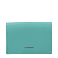 Jil Sander Green Leather Women's Cardholder