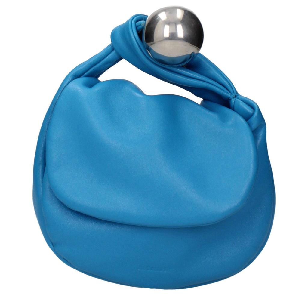 Jil Sander Blue Leather Women's Handbag