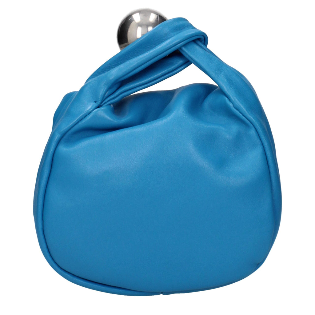 Jil Sander Blue Leather Women's Handbag