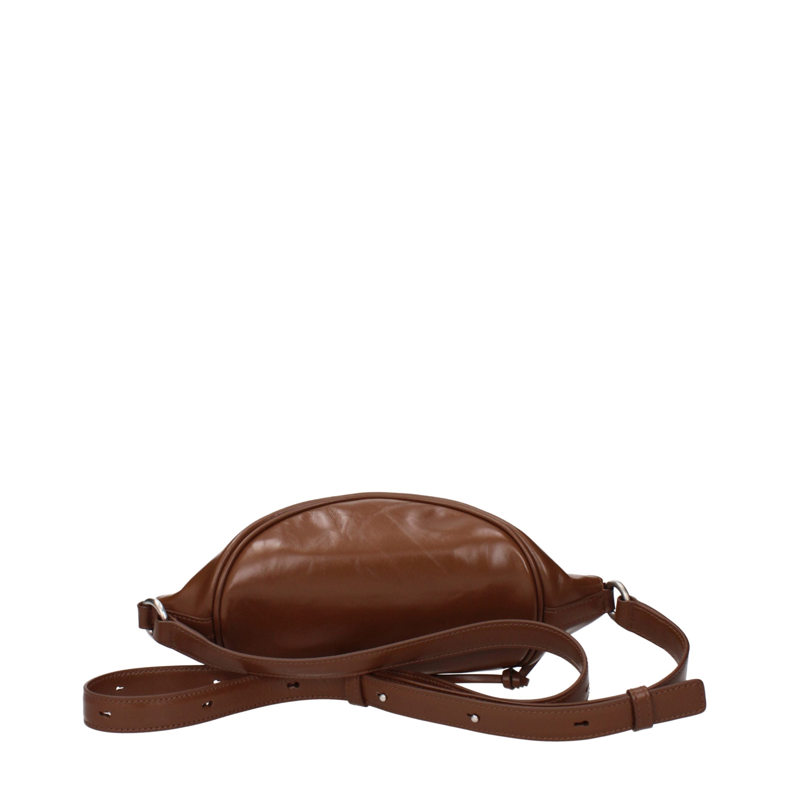 Jil Sander Brown Leather Crossbody Women's Bag