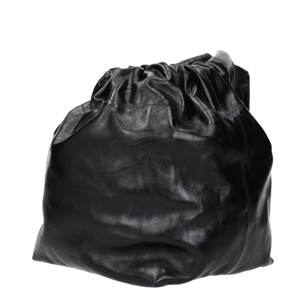 Jil Sander Black Leather Women's Handbag