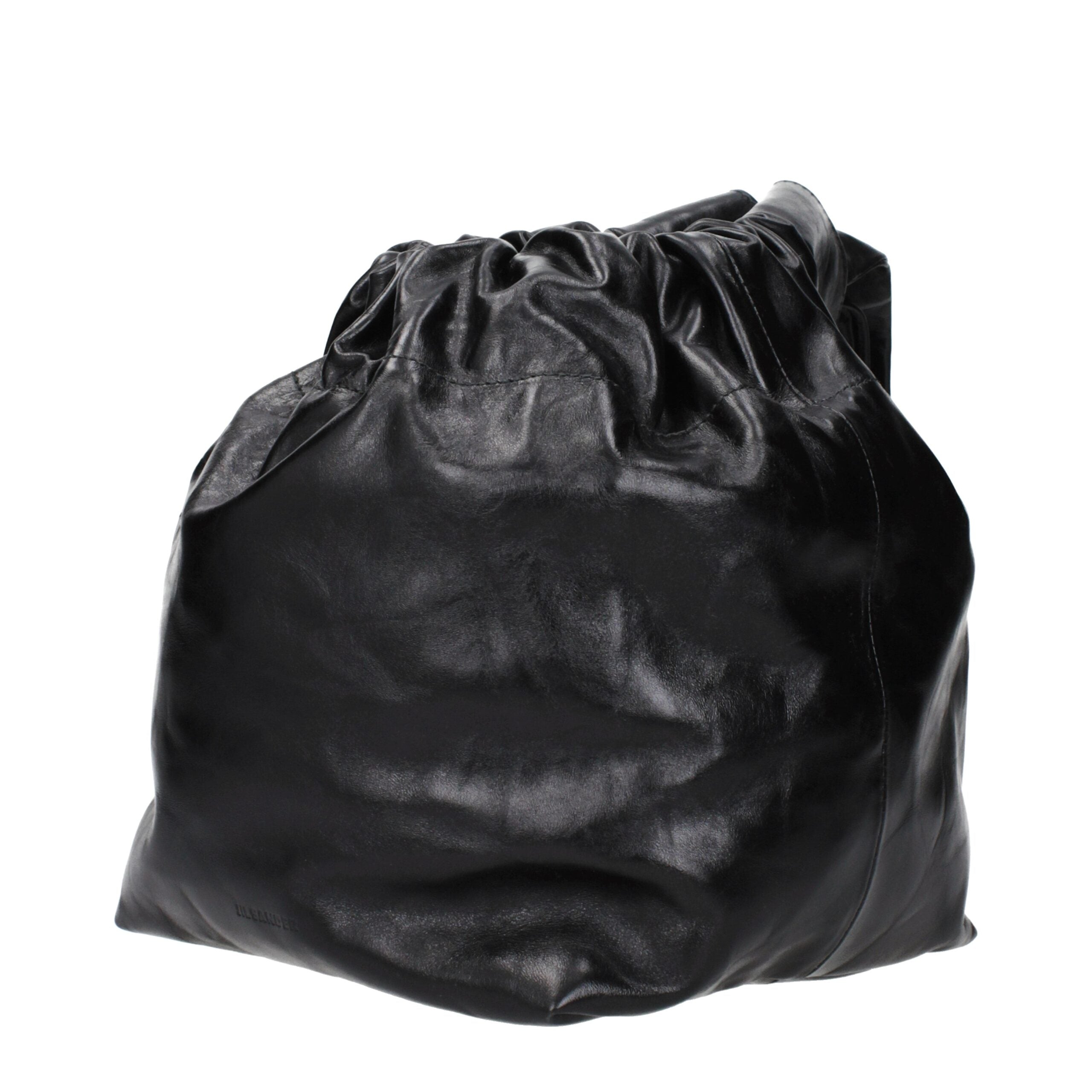Jil Sander Black Leather Women's Handbag