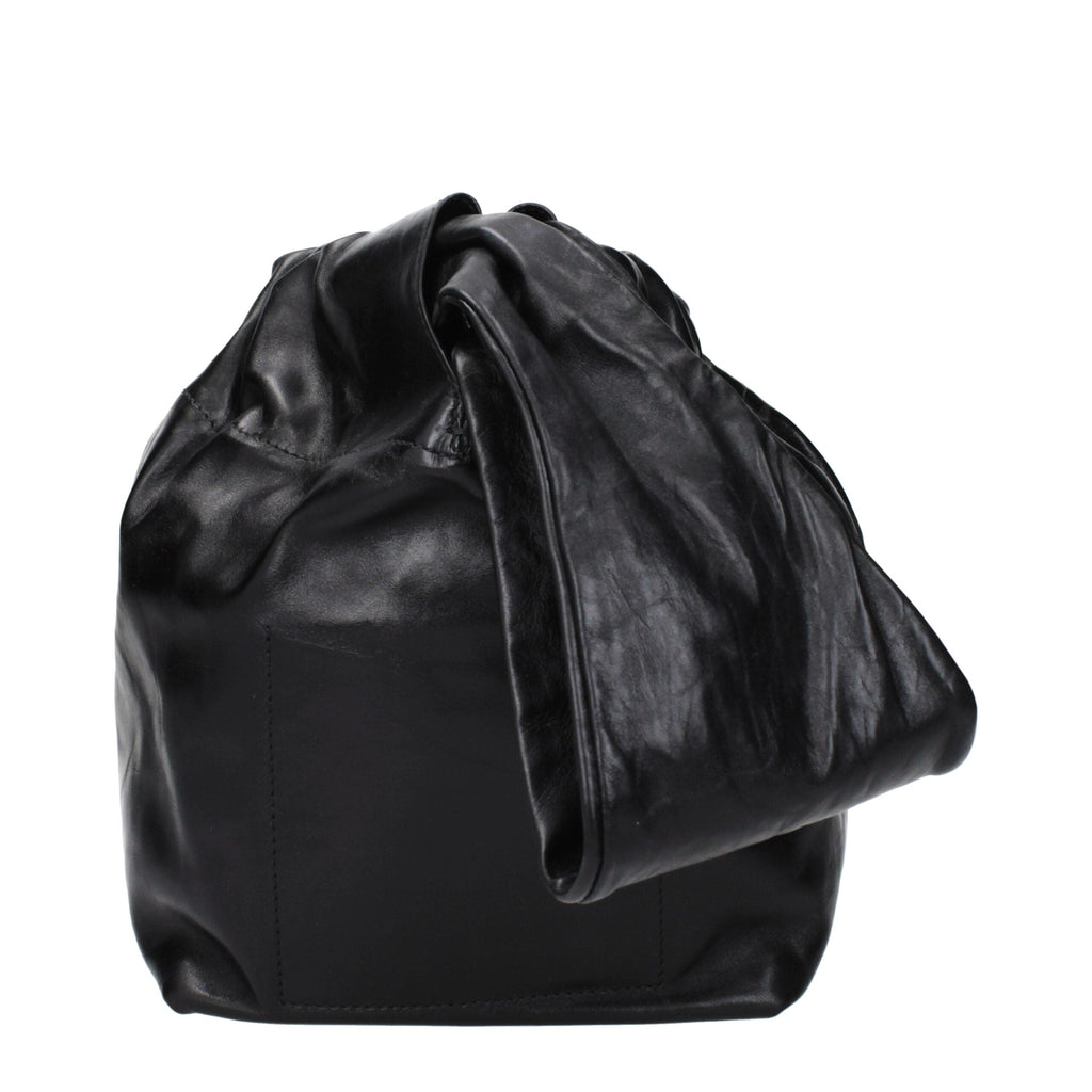 Jil Sander Black Leather Women's Handbag