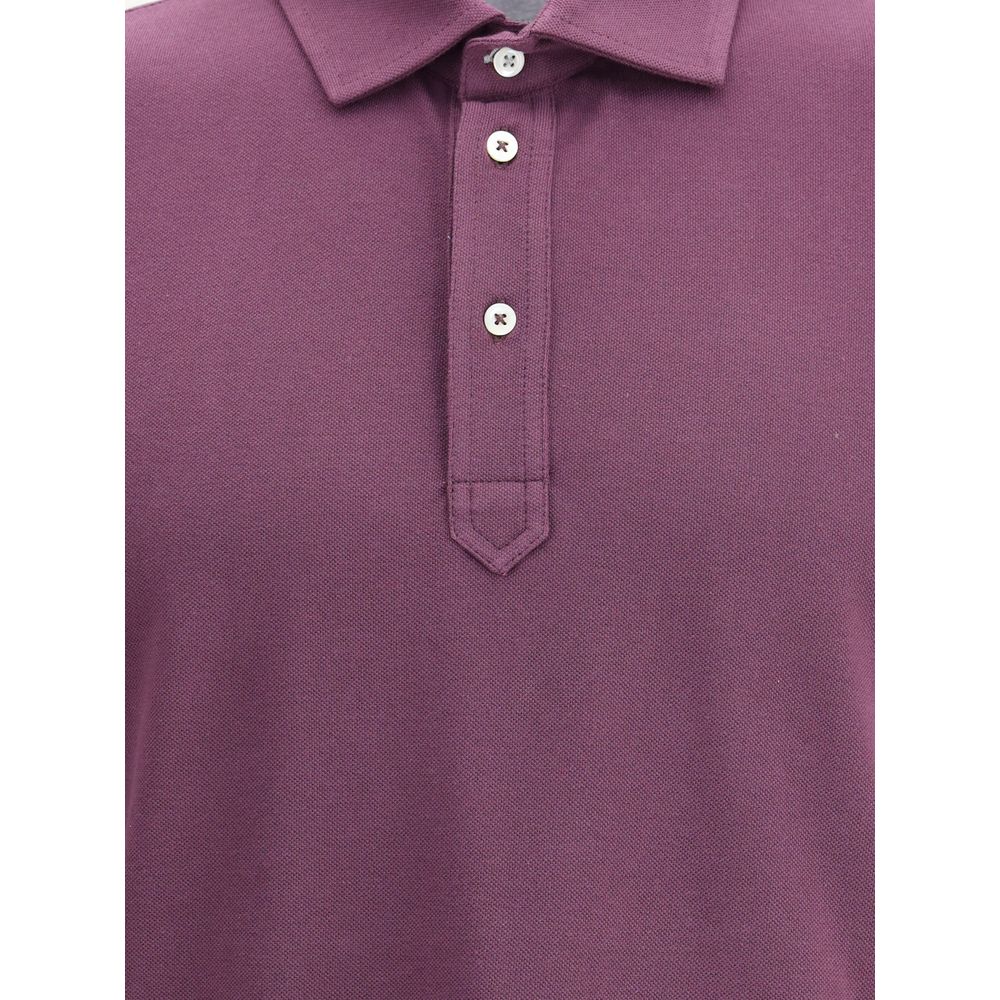 Brunello Cucinelli Multicolor Cotton Polo Men's Shirt