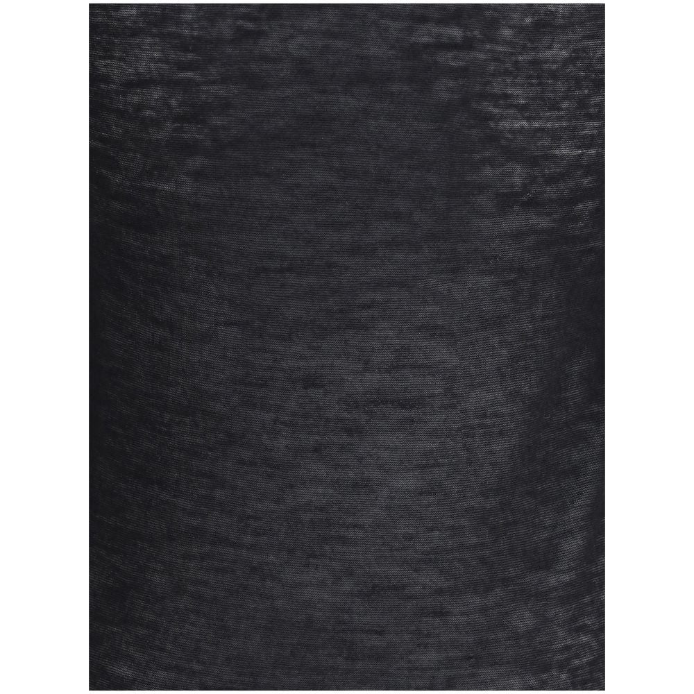 Saint Laurent Black Cashmere Long Sleeve Women's T-Shirt