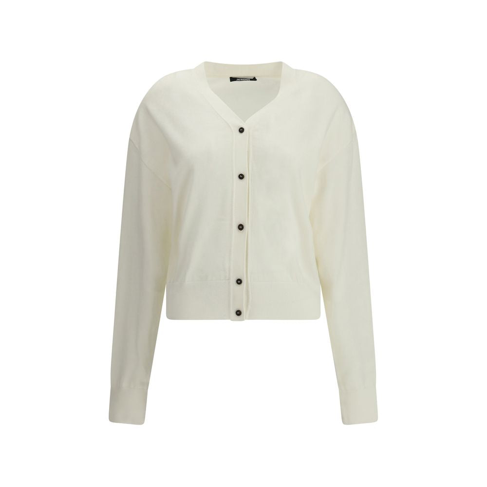 Jacquemus White Merino Wool Women's Cardigan