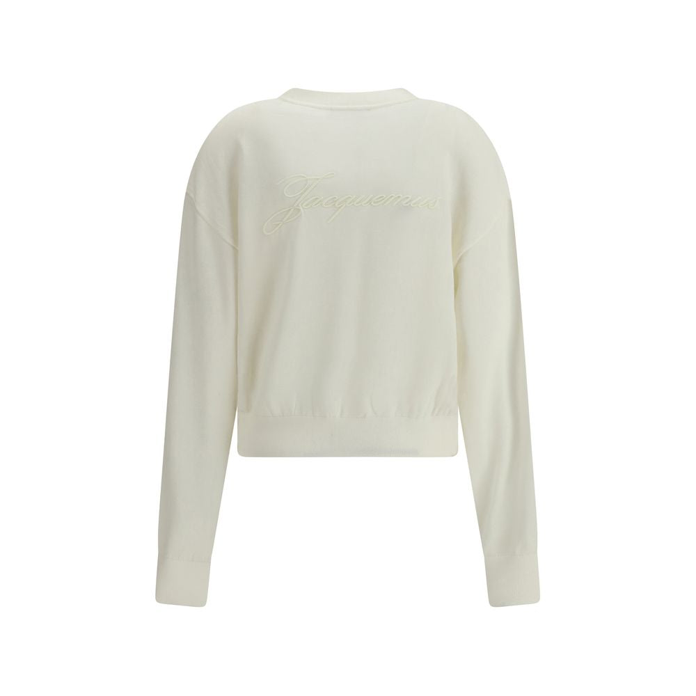 Jacquemus White Merino Wool Women's Cardigan