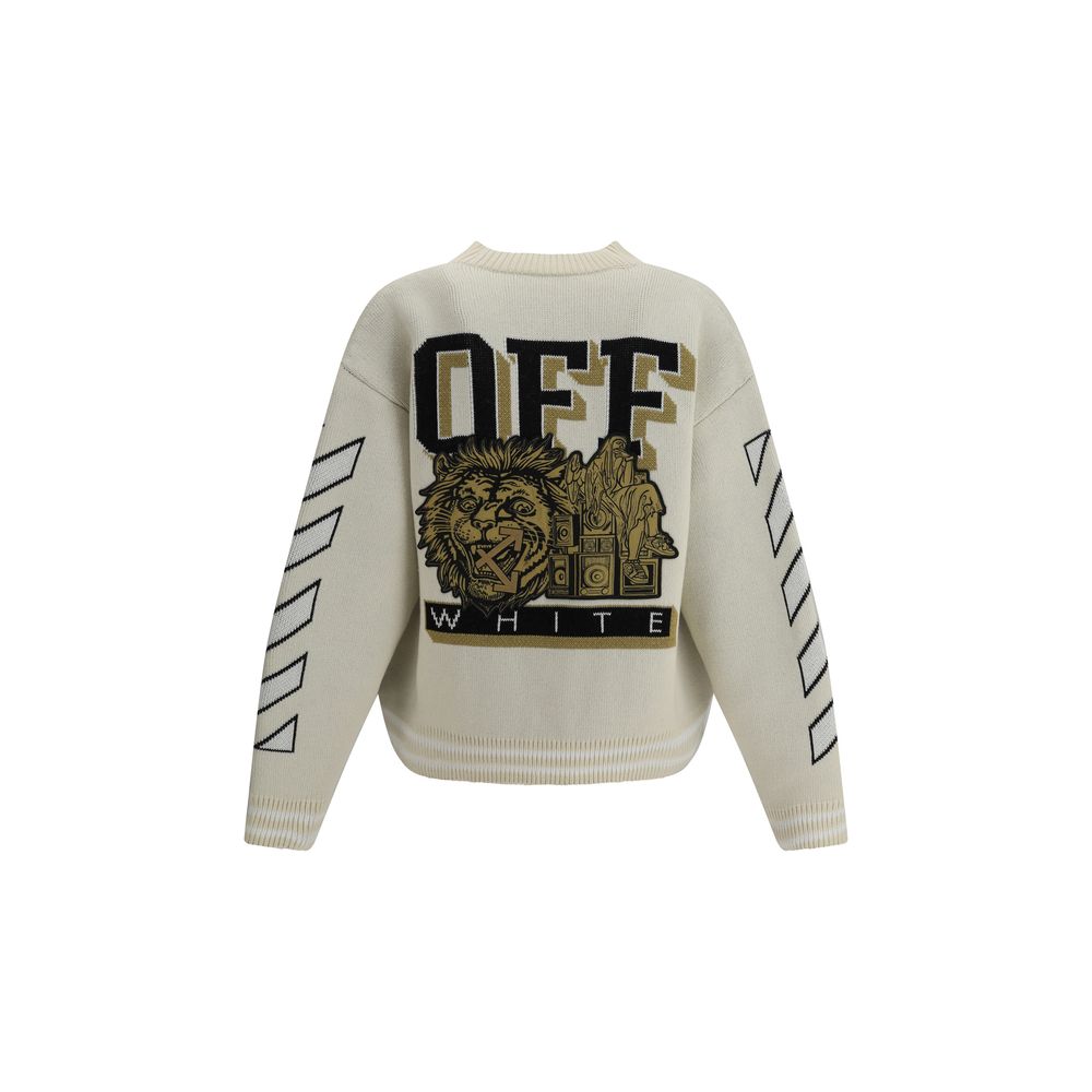 Off-White Cream Cotton Men's Cardigan