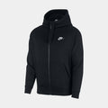 Exclusive NSW Club Fleece Full Zip Mens Hoodie (Black) — XS — Front View