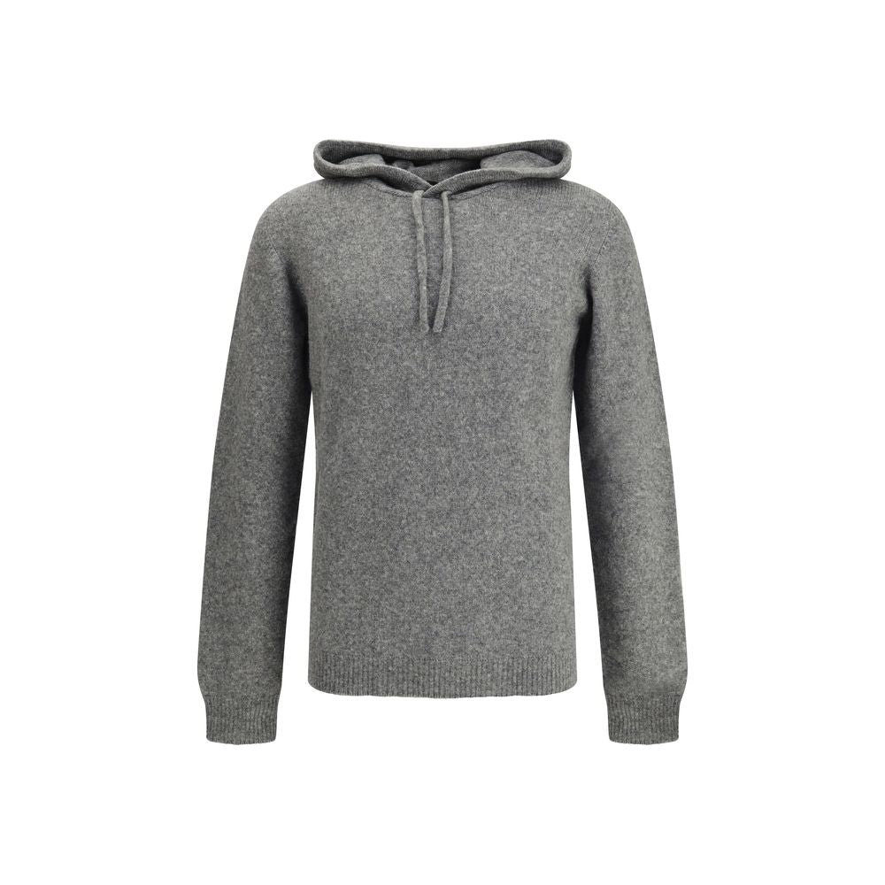 Roberto Collina Gray Cashmere Men's Hoodie