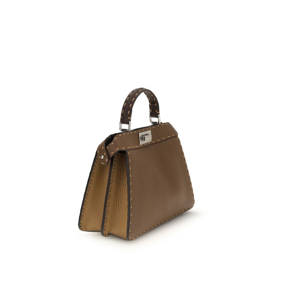 Fendi Brown Leather Women's Handbag