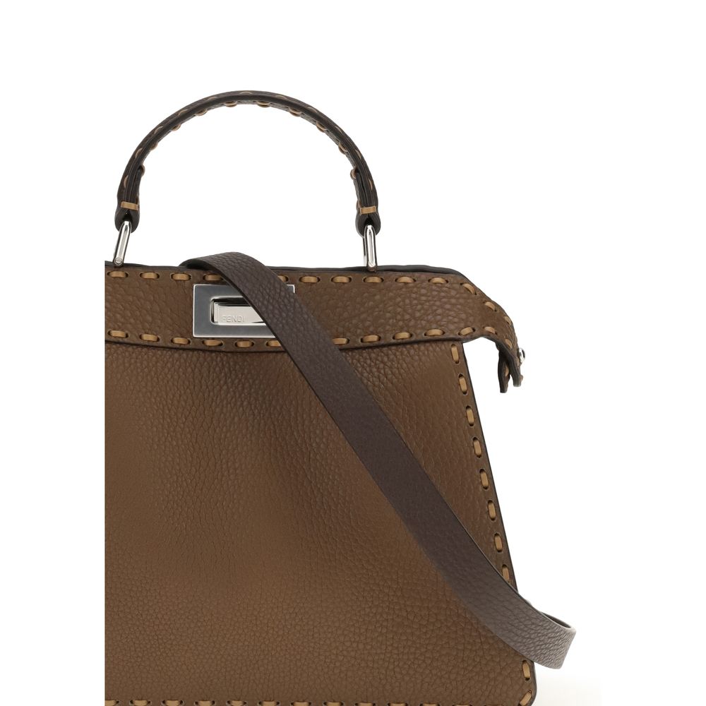 Fendi Brown Leather Women's Handbag