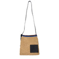Jil Sander Beige Raffia Crossbody Men's Bag