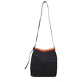 Jil Sander Black Raffia Crossbody Men's Bag