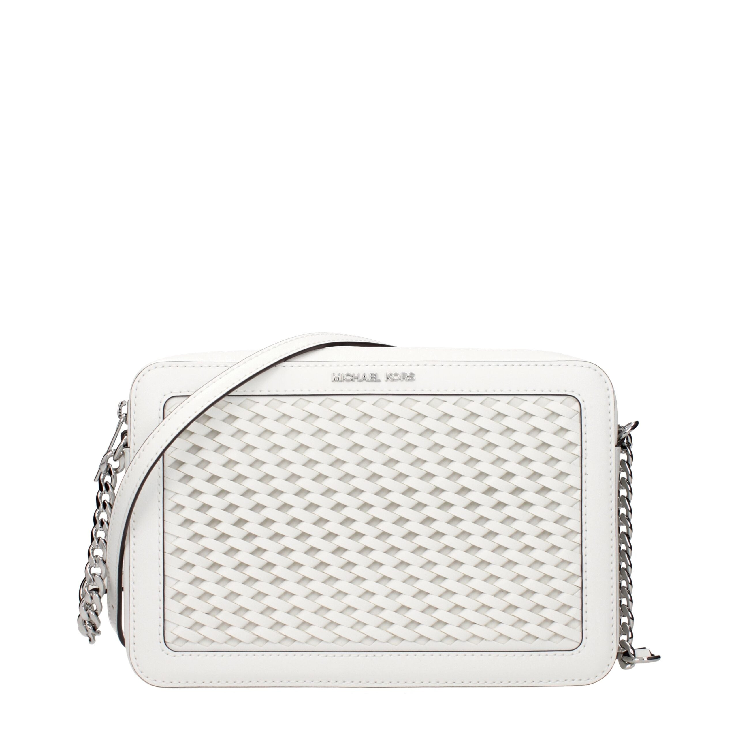 Michael Kors White Leather Crossbody Women's Bag