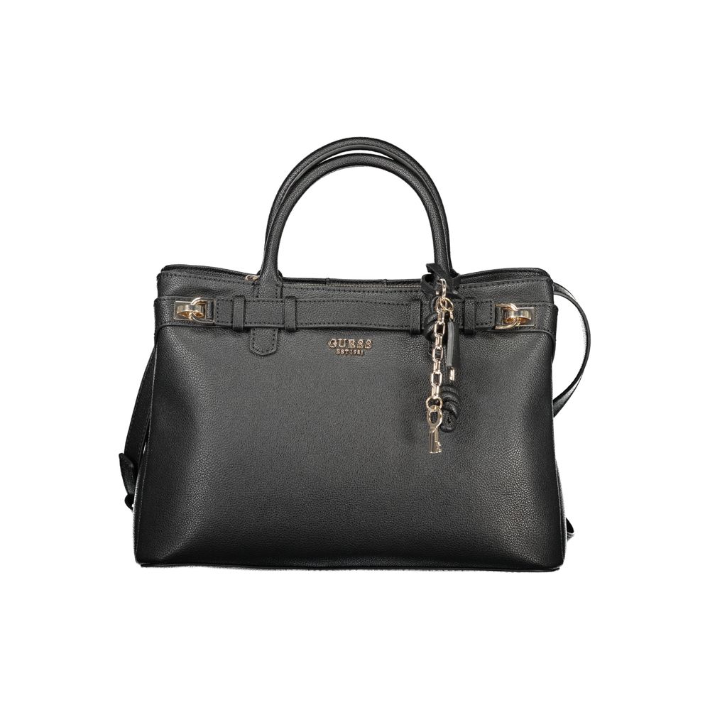Guess Jeans Black Polyurethane Women Women's Handbag