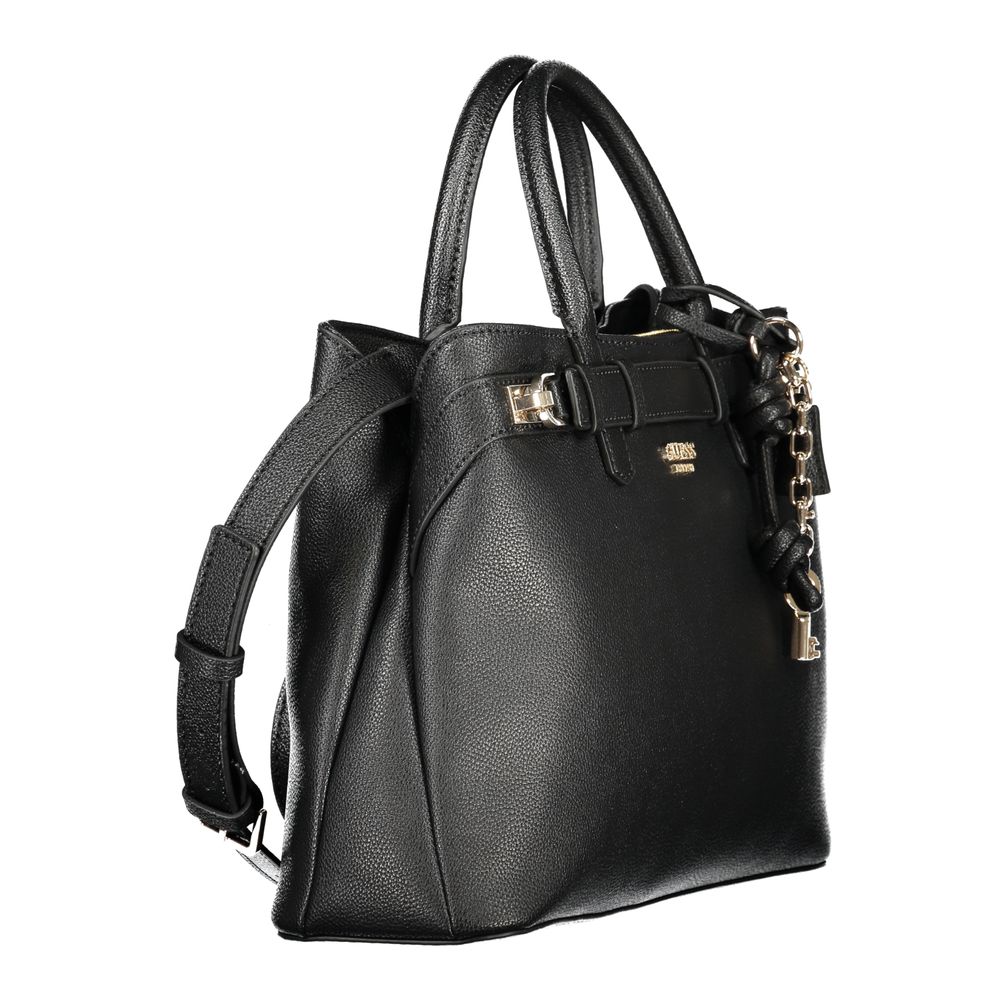 Guess Jeans Black Polyurethane Women Women's Handbag