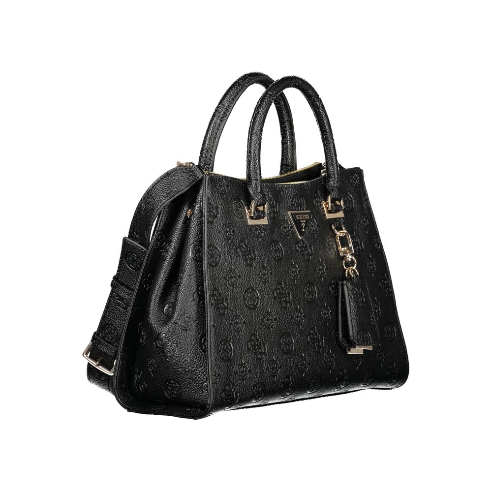 Guess Jeans Nero Poliuretano Woman Women's Handbag