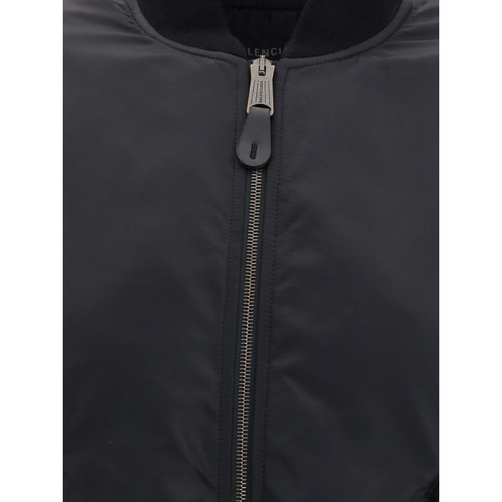 Balenciaga Black Polyamide Women's Bomber