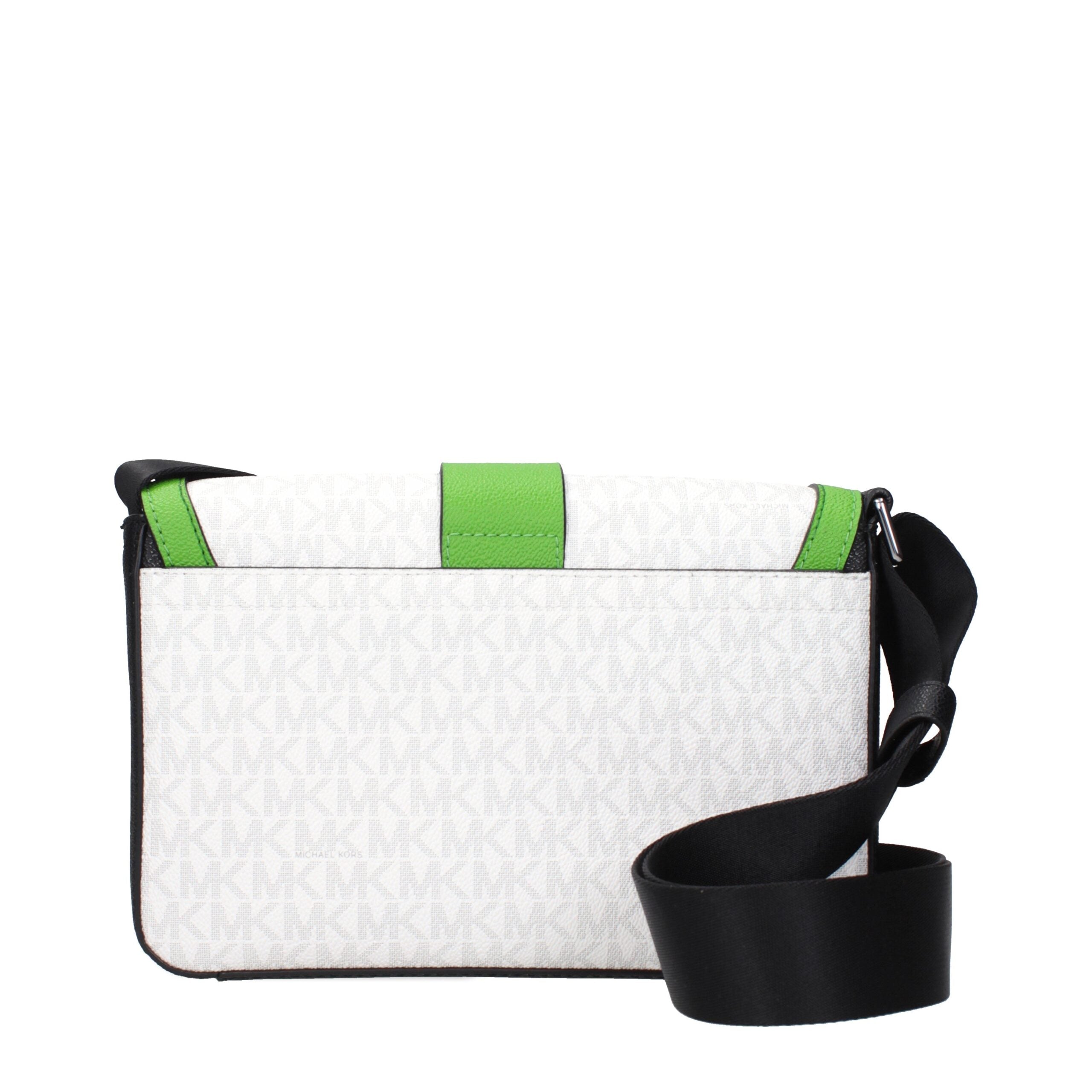 Michael Kors White Fabric Crossbody Men's Bag