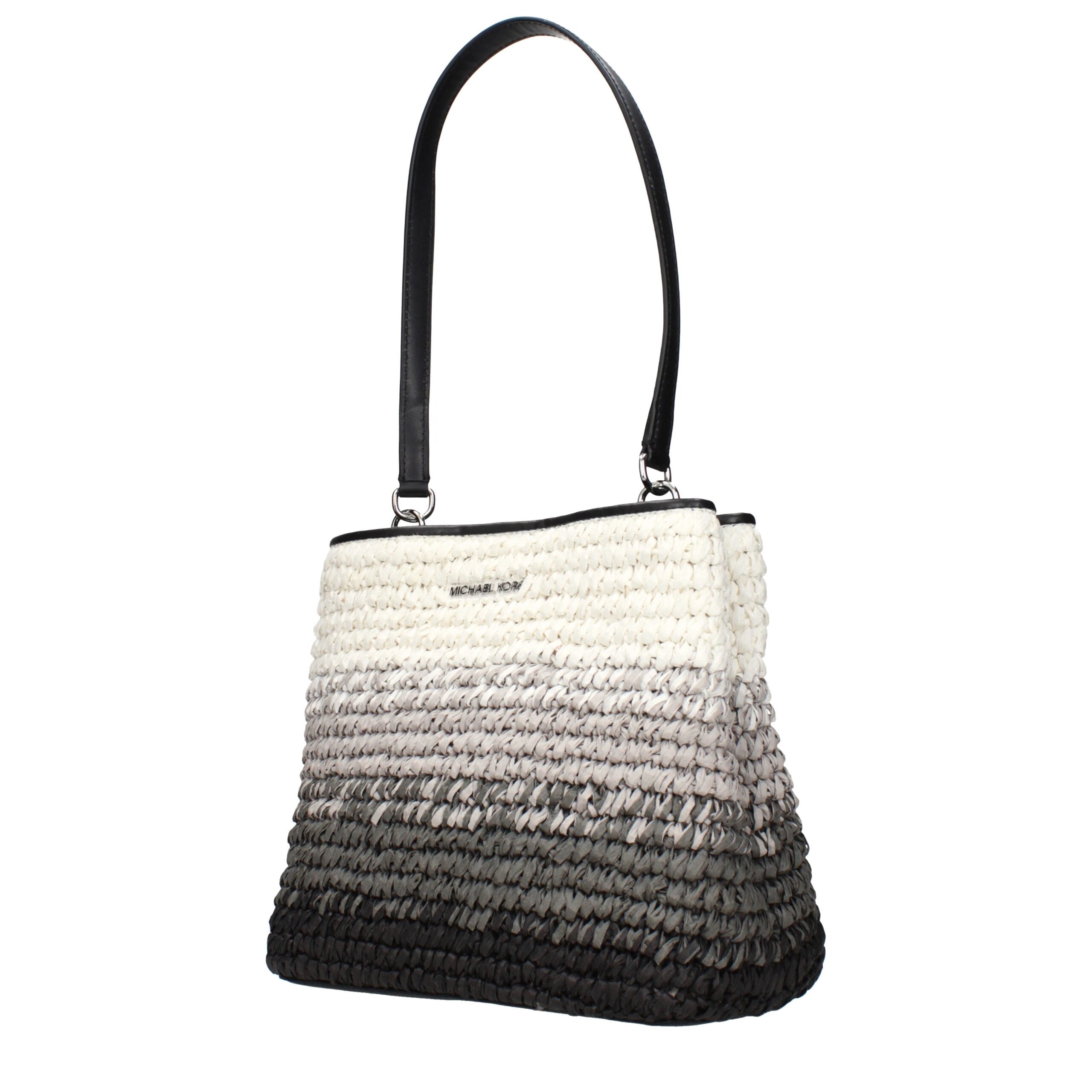 Michael Kors Black Raffia Shoulder Women's Bag
