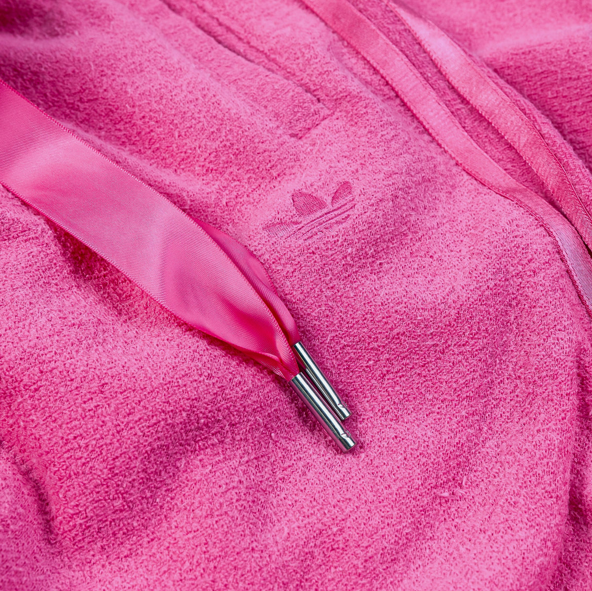 Exclusive Teddy Joggers Womens Pants (Pink) — XS — Side View