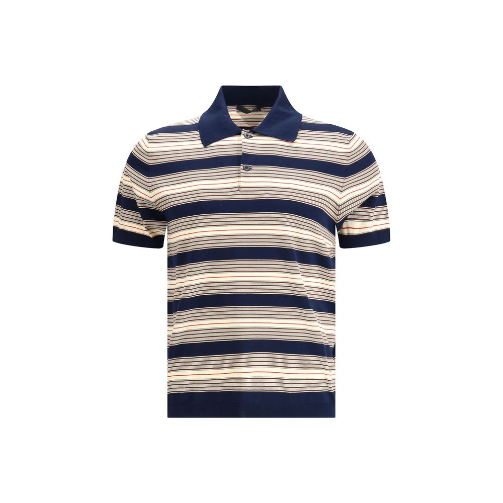 Prada Multicolor Cotton Polo Men's Shirt