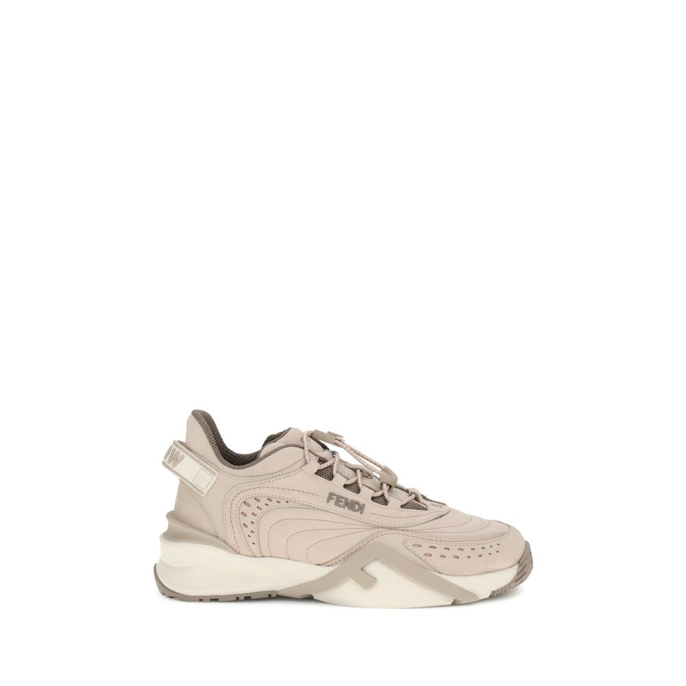 Fendi Cream Rubber Athletic Women's Sneakers