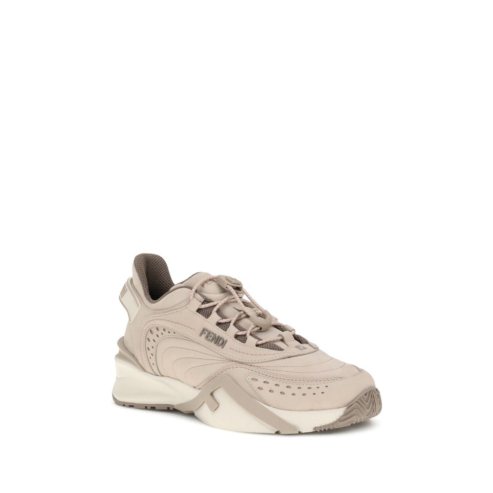 Fendi Cream Rubber Athletic Women's Sneakers