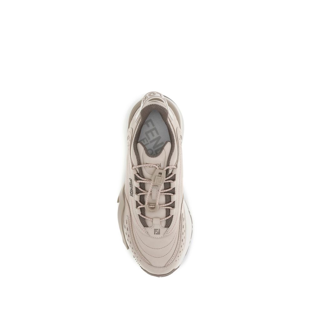 Fendi Cream Rubber Athletic Women's Sneakers
