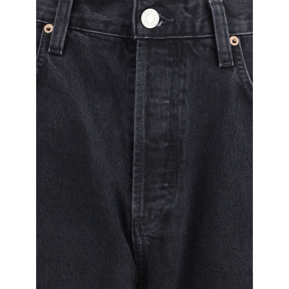 Agolde Black Cotton Straight-Leg Men's Jeans