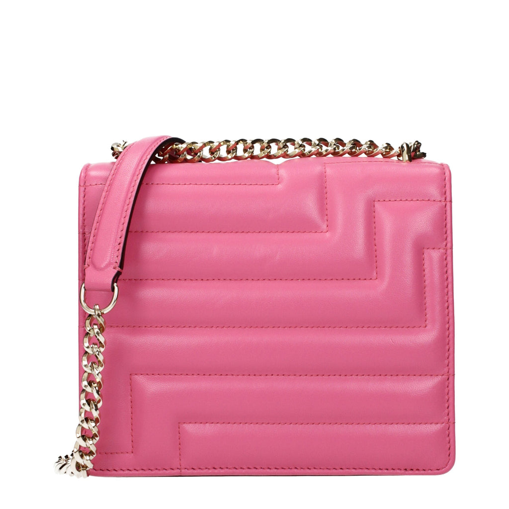 Jimmy Choo Pink Leather Shoulder Women's Bag