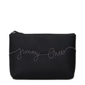 Jimmy Choo Black Satin Clutch Women's Bag