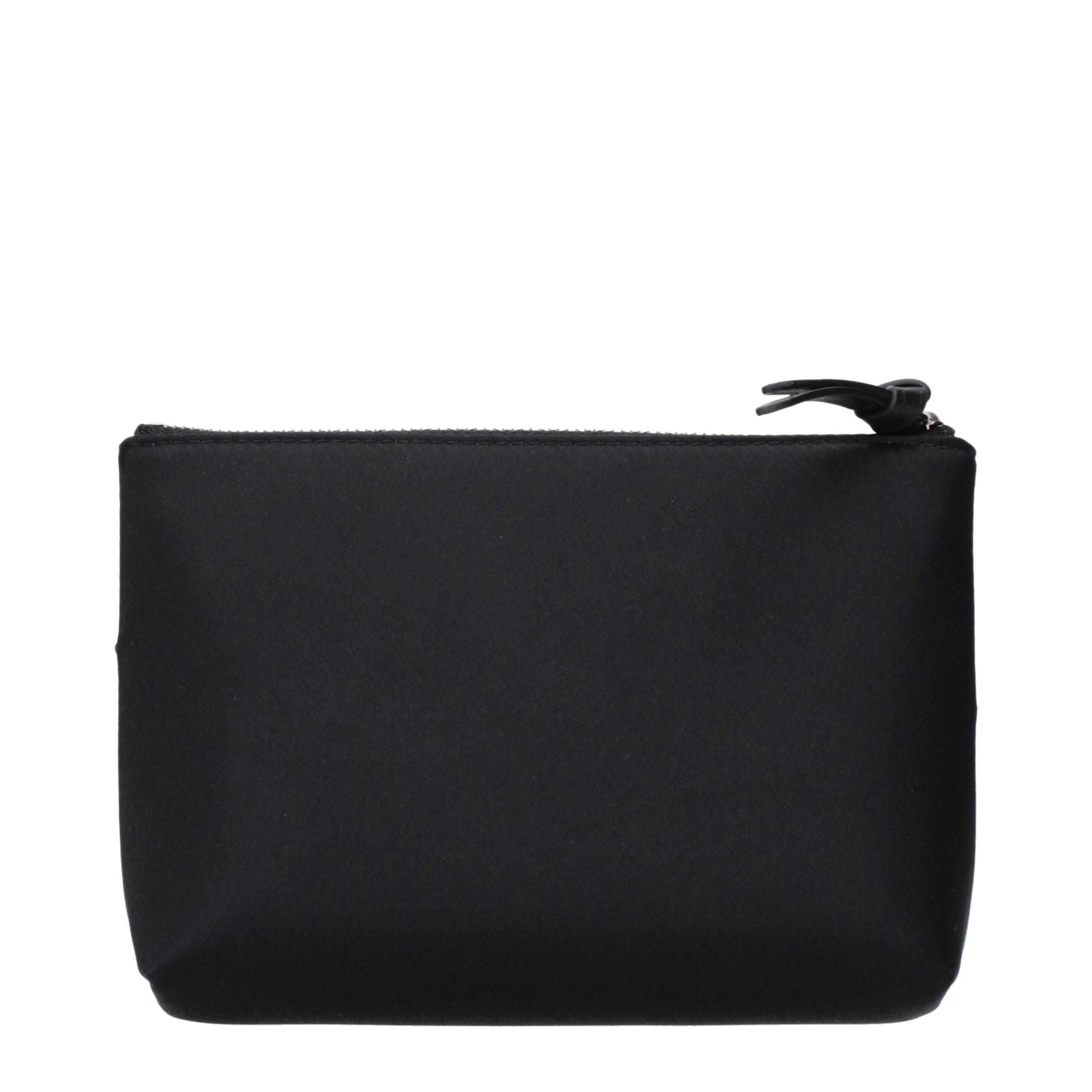 Jimmy Choo Black Satin Clutch Women's Bag