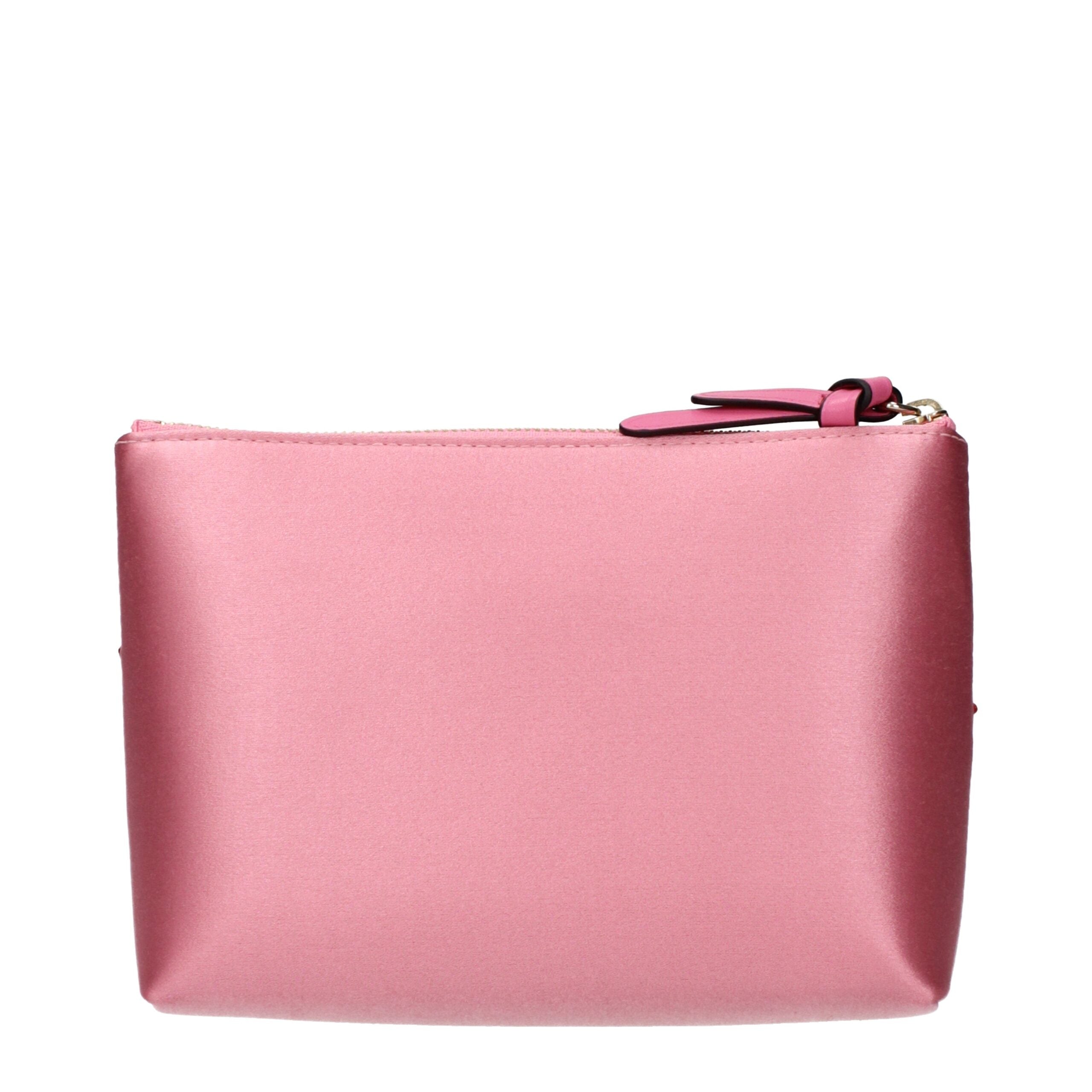 Jimmy Choo Pink Satin Clutch Women's Bag