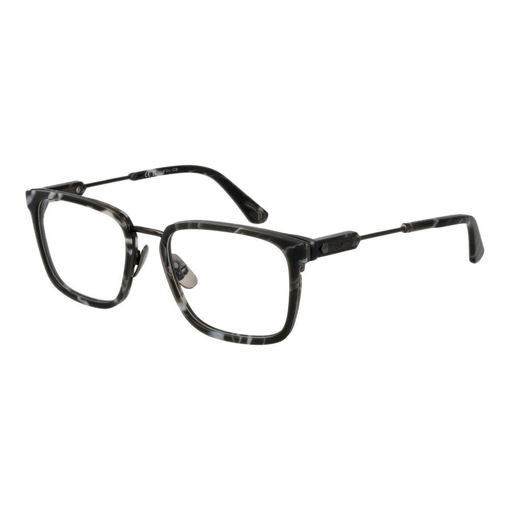 Police Gray Metal Glasses Men's (Frames)