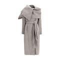 Ferragamo Brown Fleece Wool Women's Coat