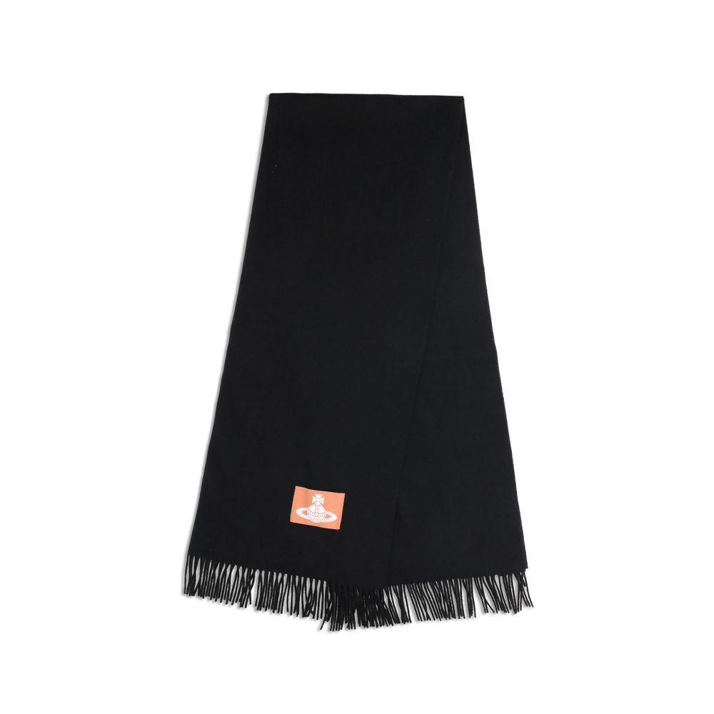 Vivienne Westwood Black Wool Women's Scarf