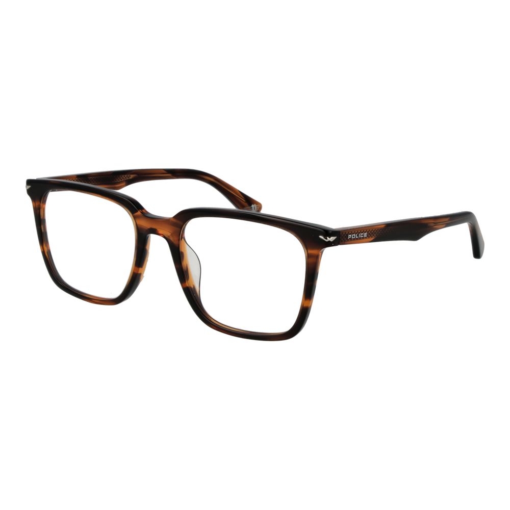 Police Brown Cellulose Acetate Glasses Men's (Frames)