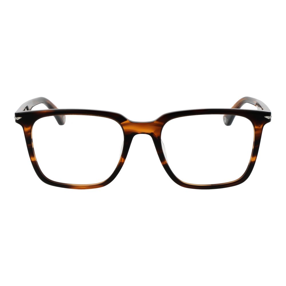 Police Brown Cellulose Acetate Glasses Men's (Frames)