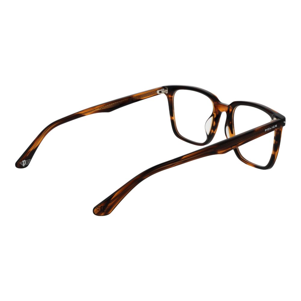 Police Brown Cellulose Acetate Glasses Men's (Frames)
