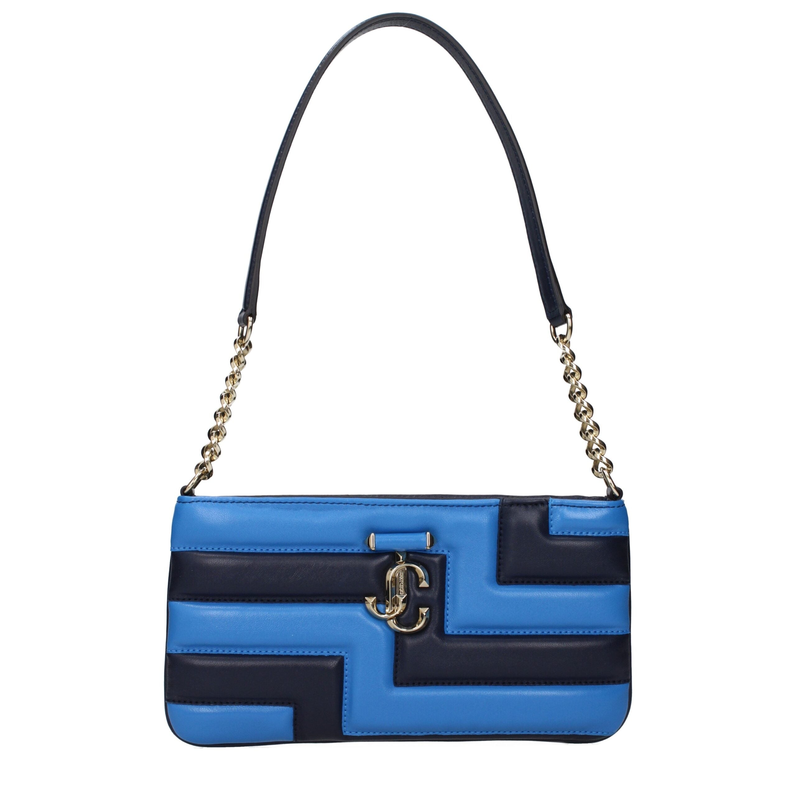 Jimmy Choo Blue Leather Shoulder Women's Bag